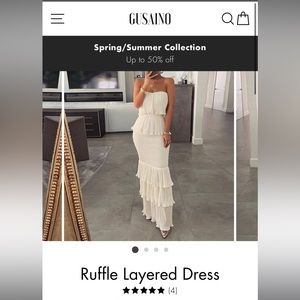Gusiano Ruffly layered dress